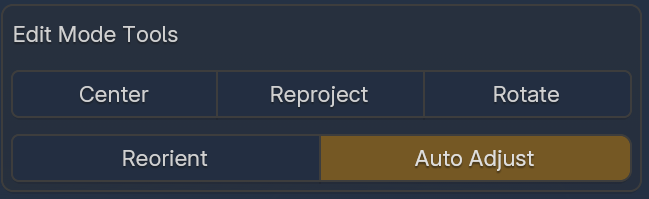 Edit Mode Tools panel in the Waypoint N-panel